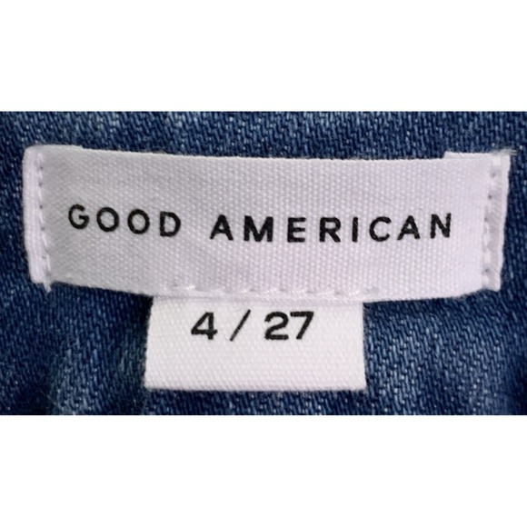 New Good American Jeans Womens Size 4/27 Good Waist Palazzo Flare High Rise - Picture 6 of 10